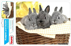 Коврик для мыши Buro BU-M40092 рисунок/кролики