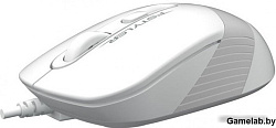 Мышь A4 Fstyler FM10 белый/серый оптическая (1600dpi) USB (3but)