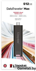 Флеш Диск Kingston 512Gb DataTraveler Type-C Max DTMAX/512GB USB3.2 черный