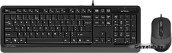 Клавиатура + мышь A4 FStyler F1010 клав:черный/серый мышь:черный/серый USB
