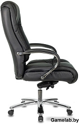 Кресло руководителя Бюрократ T-9925SL черный кожа крестовина металл хром