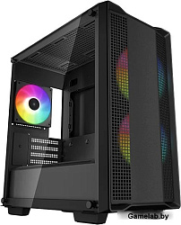 Корпус MiniTower Deepcool CC360 WH ARGB black (mATX, без БП, ARGB, USB3.0 Type-A+USB2.0 Type-A) (R-C