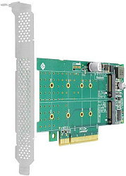 Linkreal LRNV95N8 PCIe x8 to 2-Port M.2 NVMe Adapter {50} (300701)