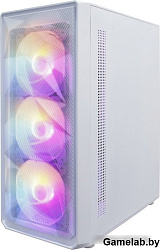 Корпус 1STPLAYER FD3 White / ATX / 4x120mm LED fans inc. / FD3-WH-4F1-W