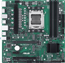 ASUS PRO B650M-CT-CSM, Socket AM5, B650, 4*DDR5,  DP+HDMI, 4xSATA3, Audio, Gb LAN, USB 3.2, USB 2.0,