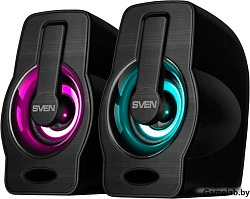 Колонки Sven 255 2.0 черный 6Вт