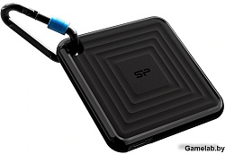 Накопитель SSD Silicon Power USB-C 512Gb SP512GBPSDPC60CK PC60 1.8" черный