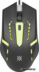 Мышь оптическая  Defender Flash MB-600L Оптическая, три кнопки + колесо-конпка, 1200 dpi