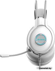 Наушники с микрофоном A4Tech Fstyler FH300U белый 2м мониторные USB оголовье (FH300U WHITE)