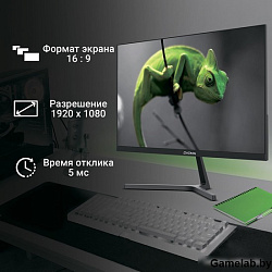 Монитор Digma 27" Progress 27P404F черный IPS LED 5ms 16:9 HDMI M/M матовая 300cd 178гр/178гр 1920x1