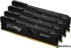 Память DDR4 4x8GB 3600MHz Kingston KF436C17BBK4/32 Fury Beast Black RTL Gaming PC4-28800 CL17 DIMM 2