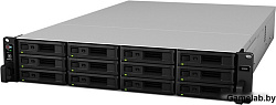 Synology Rack 2U ISCSI DialCont Array (QC2,4GhzCPU/8Gbupto64/2x1GbE+1x10GbE(+1xExpSlot) per controll