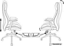 Кресло руководителя Бюрократ _Zen черный кожа крестовина алюминий