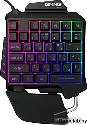 Игровой блок Оклик GMNG 703GK черный USB for gamer LED (подставка для запястий)