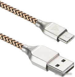 ACD Кабели USB ACD USB кабель ACD-Titan Type-C ; USB-A Нейлон, 1м, желто-черный (ACD-U927-C2Y) (5509