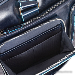Деловая сумка Piquadro Blue Square CA2849B2/BLU2 с отделением для ноутбука синий натур.кожа