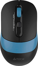Мышь A4Tech Fstyler FB10CS черный/синий оптическая (2000dpi) silent беспроводная BT/Radio USB (4but)