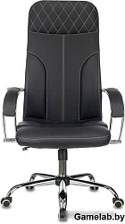 Кресло руководителя Бюрократ CH-608SL/ECO черный эко.кожа крестов. металл хром
