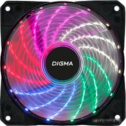 Вентилятор Digma DFAN-FRGB2 120x120x25mm 3-pin 4-pin (Molex)23dB 115gr LED Ret