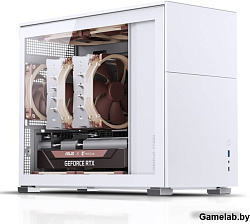 Корпус JONSBO D31 STD White без БП, боковая панель из закаленного стекла, mini-ITX, micro-ATX, белый