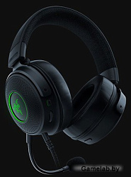 Наушники с микрофоном Razer Kraken V3 HyperSense черный 2м мониторные оголовье (RZ04-03770100-R3M1)
