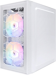 Корпус 1STPLAYER FIREBASE X1 White / mATX / 3x120mm LED fans / X1-WH-3F1-W