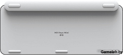 Клавиатура Logitech MX Keys Mini серебристый/белый USB беспроводная BT/Radio LED