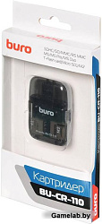 Устройство чтения карт памяти USB2.0 Buro BU-CR-110 черный