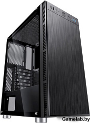 Корпус Accord 3407 черный без БП ATX 2xUSB2.0 2xUSB3.0 audio bott PSU