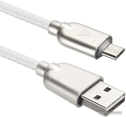 ACD Кабели USB ACD USB кабель ACD-Allure MicroUSB ; USB-A Кожа, 1м, белый (ACD-U926-M1W)