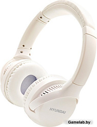 Гарнитура накладные Hyundai H-HP101 белый беспроводные bluetooth оголовье