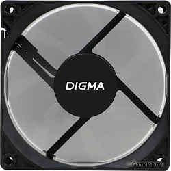 Вентилятор Digma DFAN-90 90x90x25mm 3-pin 4-pin (Molex)23dB 82gr Ret