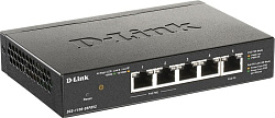D-Link DGS-1100-05PDV2/A1A, L2 Smart Switch with 4 10/100/1000Base-T ports and 1 10/100/1000Base-T P