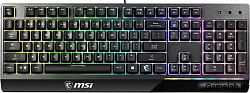 Gaming Keyboard MSI VIGOR GK30, Wired, Mechanical-like plunger switches. 6 zones RGB lighting with s