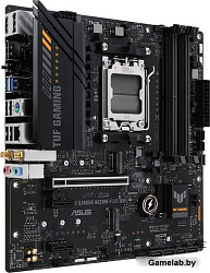 Материнская плата Asus TUF GAMING A620M-PLUS WIFI SocketAM5 AMD A620 4xDDR5 mATX AC`97 8ch(7.1) 2.5G