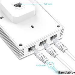 Точка доступа TP-Link EAP655-Wall AX3000 10/100/1000BASE-TX
