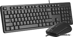 Клавиатура + мышь A4Tech KR-3330S клав:черный мышь:черный USB