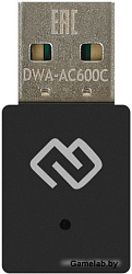 Сетевой адаптер WiFi Digma DWA-AC600C AC600 USB 2.0 (ант.внутр.) 1ант. (упак.:1шт)