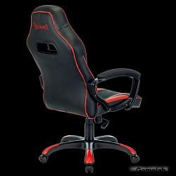 Кресло игровое A4Tech Bloody GC-250 черный/красный эко.кожа/ткань крестов.