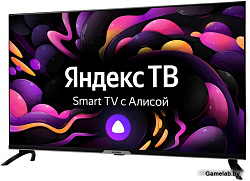 Телевизор LED Hyundai 40" H-LED40BS5003 Яндекс.ТВ Frameless черный FULL HD 60Hz DVB-T DVB-T2 DVB-C D