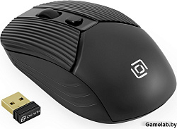 Мышь Оклик 509MW black черный оптическая (1600dpi) беспроводная USB для ноутбука (4but)