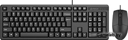 Клавиатура + мышь A4Tech KK-3330S клав:черный мышь:черный USB