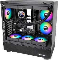Вентилятор Thermaltake CT120 Sync реверсивный ARGB черный 4-pin 31.2dB Ret (CL-F173-PL12SW-A)
