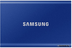 Портативный накопитель SSD Samsung T7 TOUCH  1TB, USB 3.2, голубой индиго