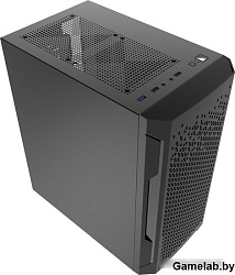 Корпус Powercase Mistral Micro Z2B SI, Non Window, Mesh, 2x 120mm fan, чёрный, mATX  (CMIMZB-F2SI)