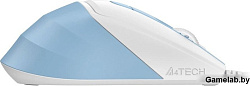 Мышь A4Tech Fstyler FM45S Air голубой/белый оптическая (2400dpi) silent USB (7but)