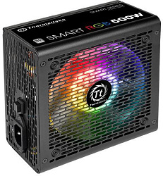 Блок питания Thermaltake Smart RGB 500W (PS-SPR-0500NHSAWE-1) v2.3,A.PFC,80 Plus,Fan 12 см,Retail