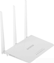 Роутер беспроводной Digma DWR-N302 N300 10/100BASE-TX белый (упак.:1шт)