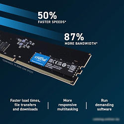 Crucial by Micron 32GB DDR5-5600 UDIMM (CT32G56C46U5) CL46 1.1V 1 Year Warrаnty
