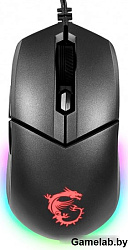 Мышь MSI Clutch GM11 черный оптическая (5000dpi) USB (6but)